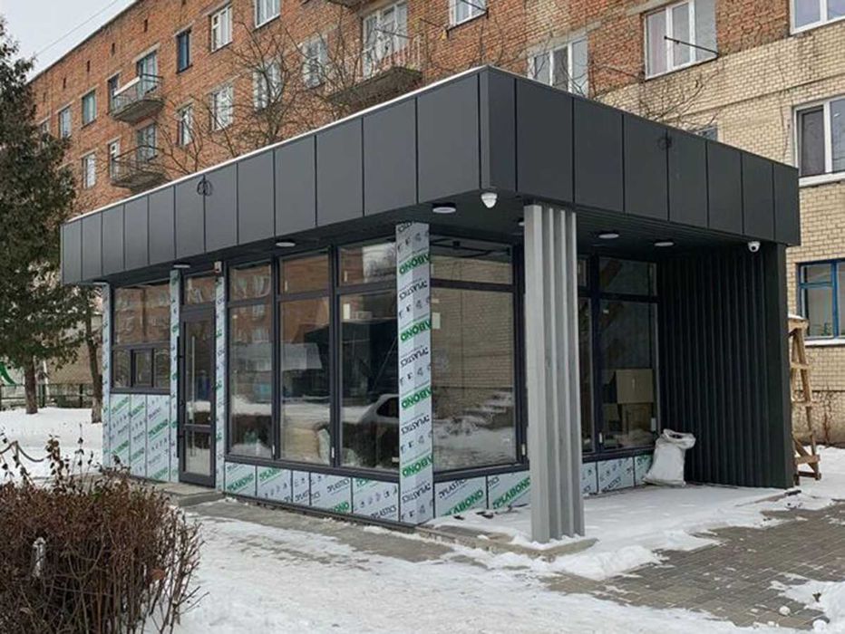Комерційна побудова / кав’ярня з СІП панелей в Славутичі