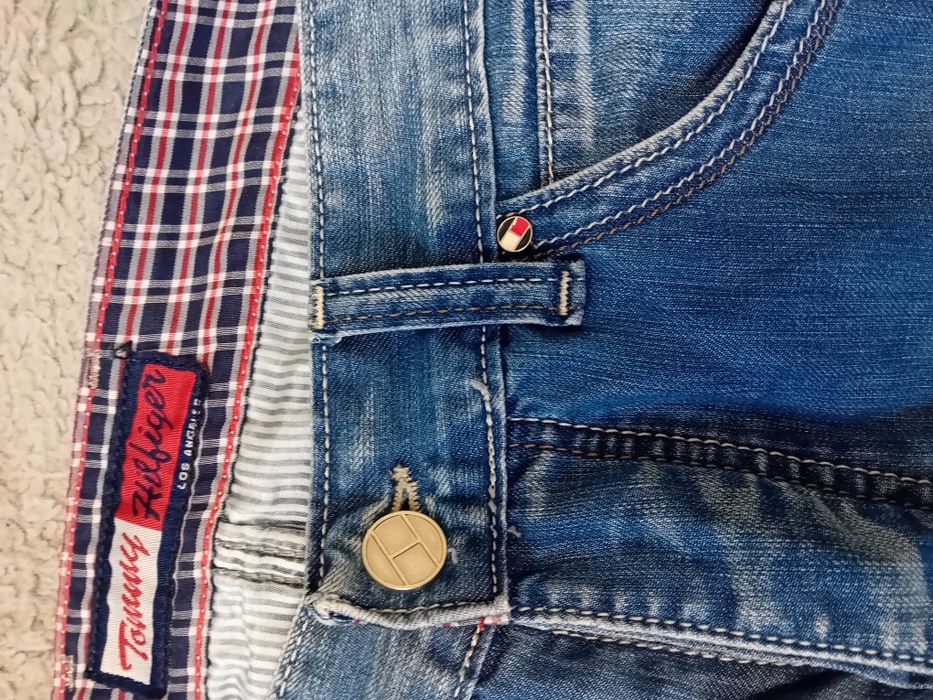 #Tommy Hilfiger spodnie jeansowe niebieskie