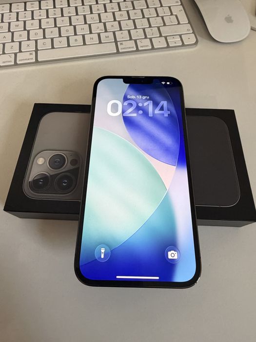 iPhone 13 Pro Max 256gb Grafit Stan Idealny Bateria 100%