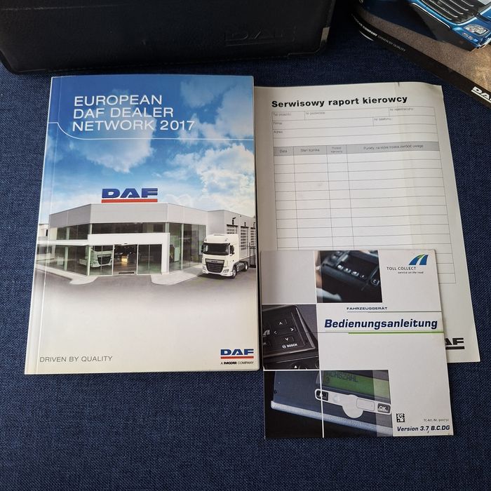 Instrukcja obsługi / podręcznik kierowcy + etui DAF XF 2016