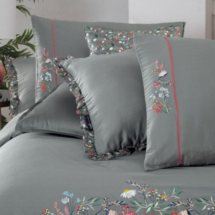 Постельное белье Sarev Nitra премиум сатин 300ТС евро с вышивкой