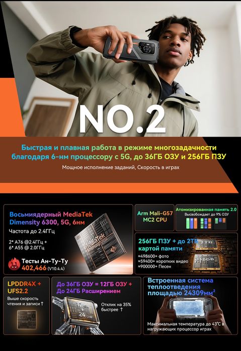 Смартфон Blackview Oscal PILOT 3 12/256Gb