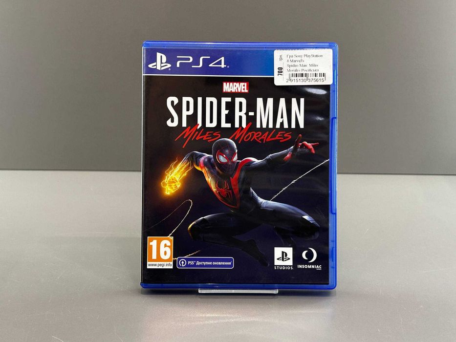 Диск SpiderMan Miles Morales для Playstation 4
