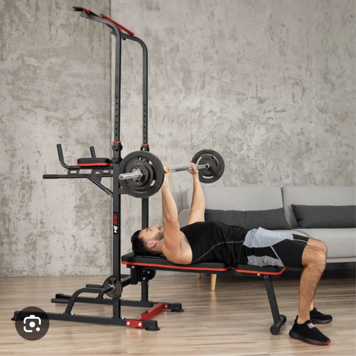 Шведська стінка стійка Силова станція Hop-Sport HS-2015K з лавою