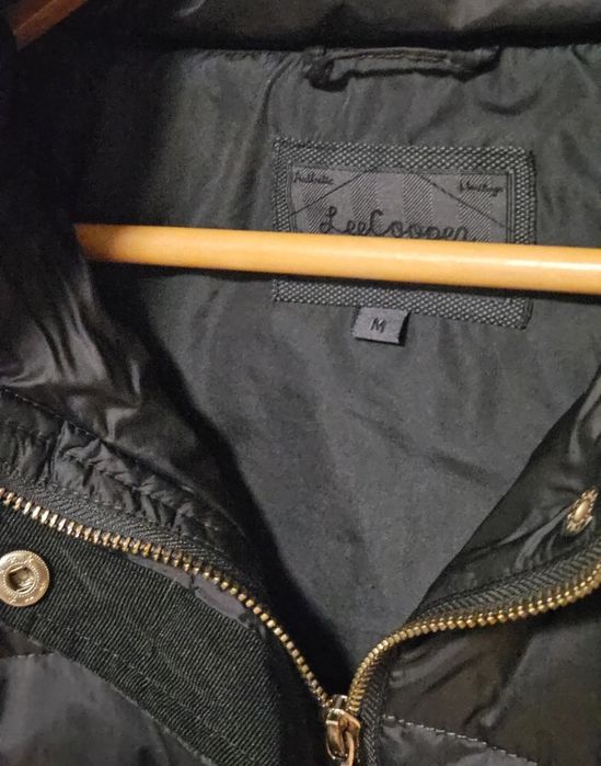 Puchowa granatowa kurtka ocieplana Lee Cooper M 38 pierze