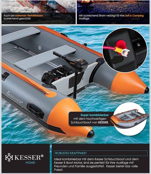 Caixa de bateria para barco, autocaravanas, tomada 12v, usb-c, usb.