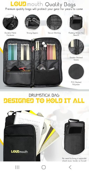 Чохол для паличок Loud mouth professional drumstick bag