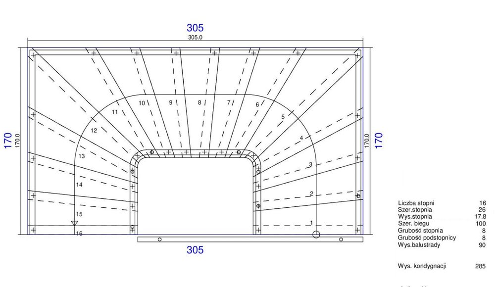 Schody używane dywanowe zabiegowe