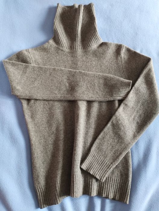 sweter golf damski z wełny szetlandzkiej