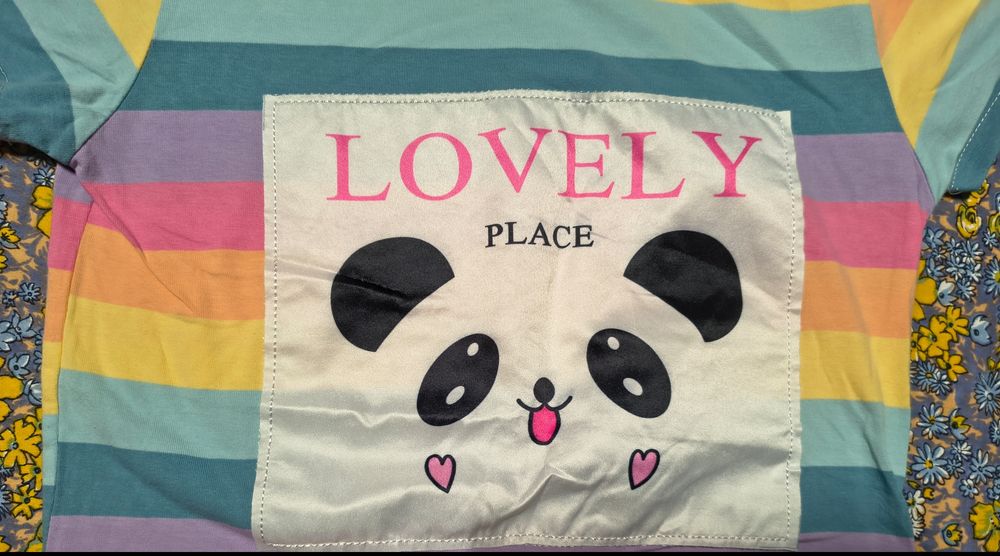 Bluzka t-shirt Panda roz. 158-164