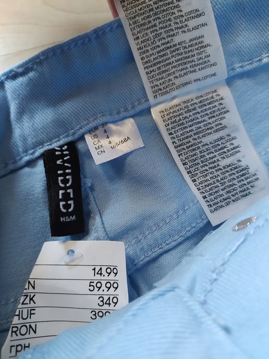 NOWE spodnie jeansowe damskie szerokie r. S H&M