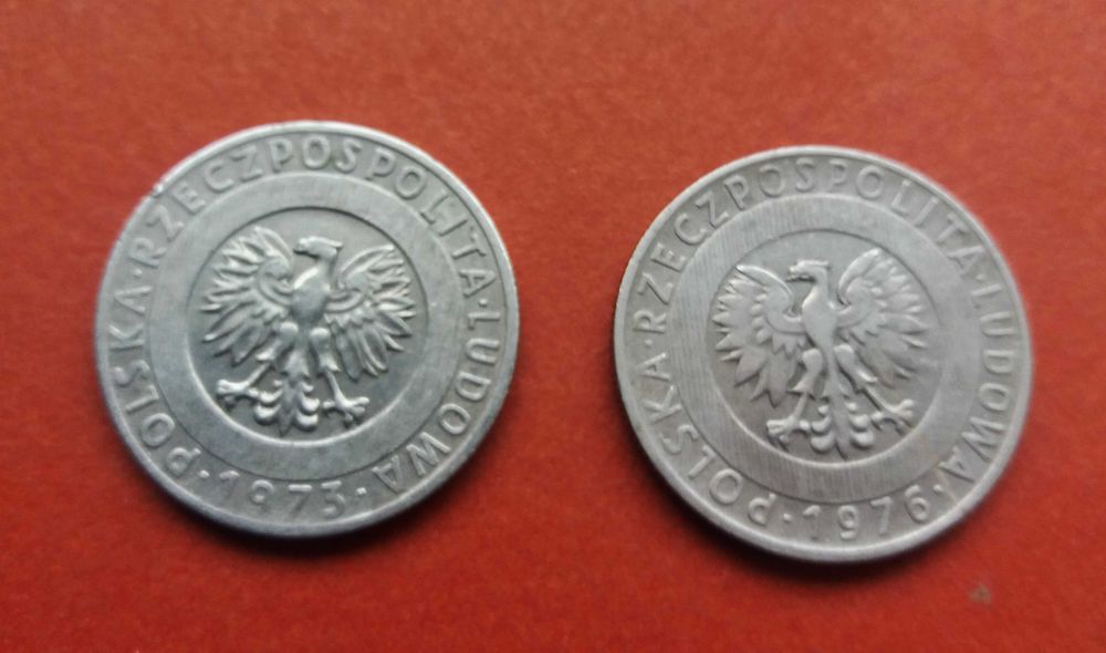 PRL 20 złotych - Kłosy, wieżowiec 1973, 1976