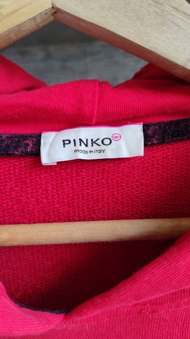 Długa sukienko-bluza z kapturem pinko
