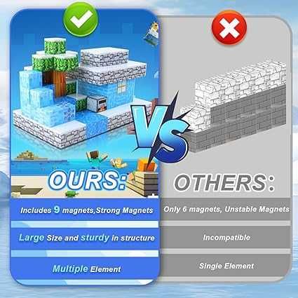 Magnetyczne klocki dla chłopców i dziewcząt w wieku od 3 lat