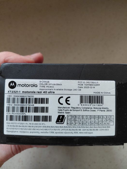 Telefon Motorola razu 40 ultra