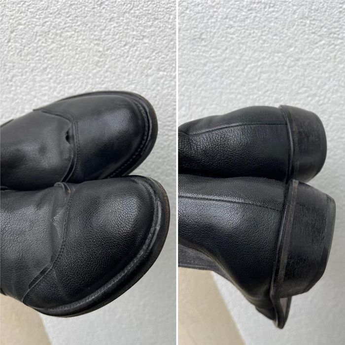 Кожаные мужские черные ботинки челси hugo boss