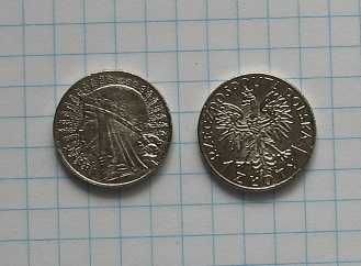 moneta II RP 1 zł Jadwiga