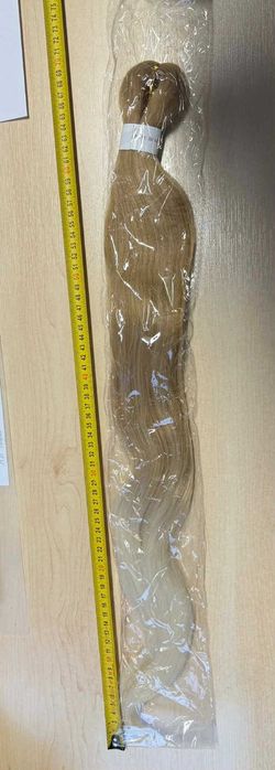 Włosy do warkoczy / przedłużania – ombre blond – 7 sztuk 70cm