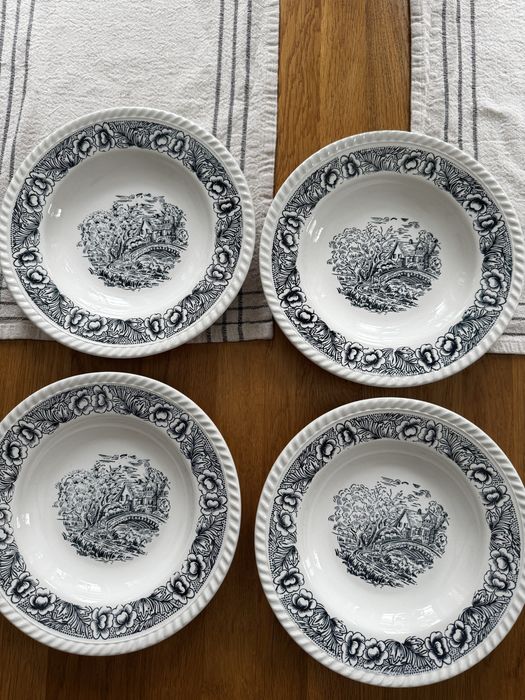 Talerze ceramiczne obiadowe 4 szt