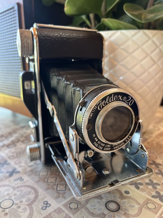 Antiga maquina fotografica Foldex 20