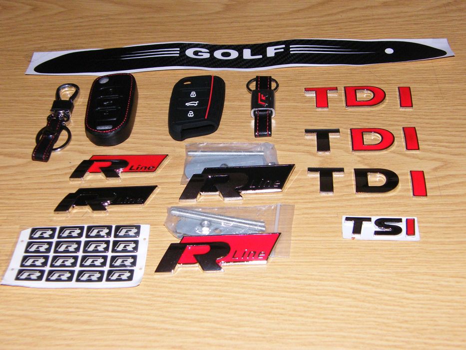 Símbolos VW R-LINE volante | Emblemas Volkswagen | Porta chaves