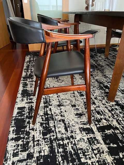 Cadeiras vintage dinamarquesas em teca Anos 60
