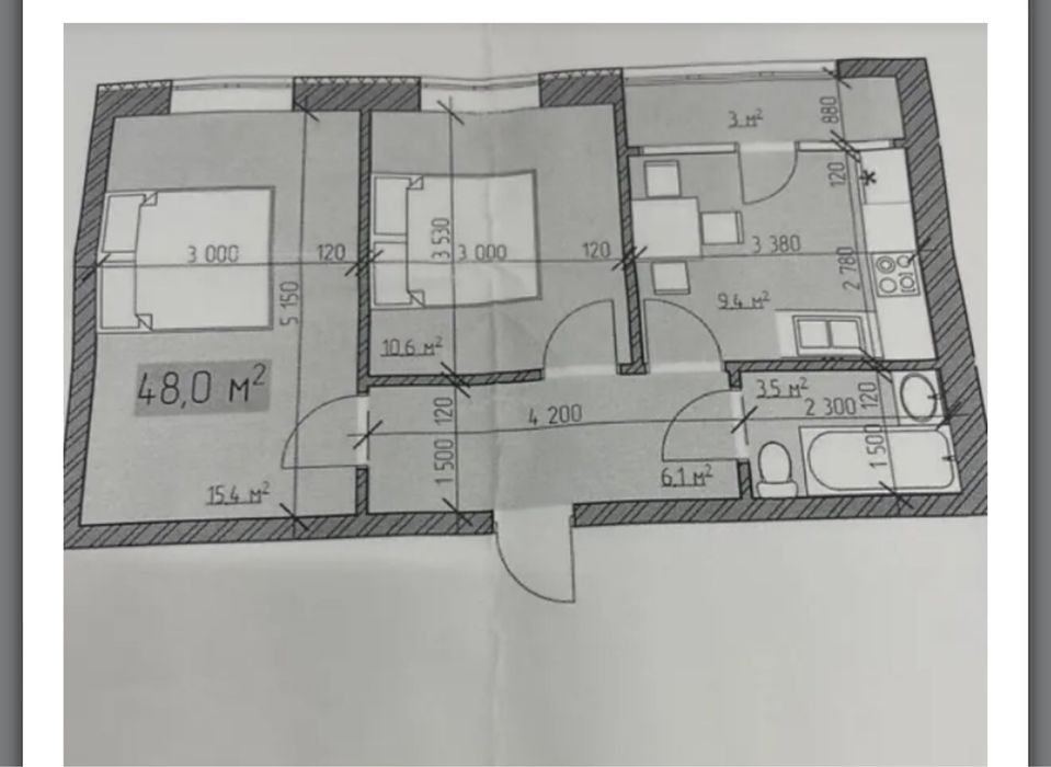 Продаж. 2-кімнатної квартири у новому ЖК Джерельний