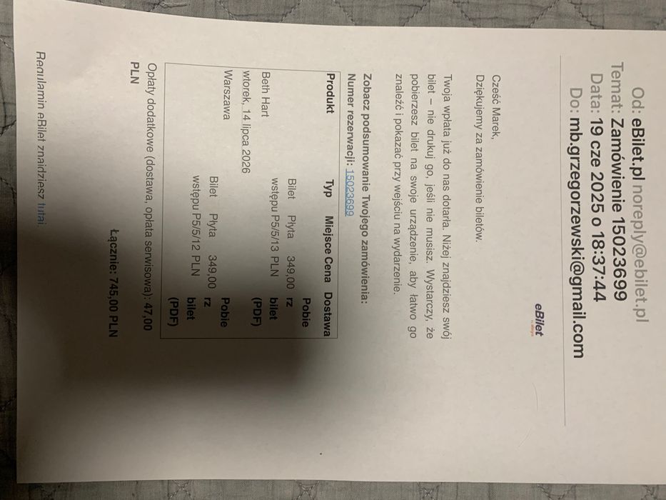 Bilety Beth Hart koncert