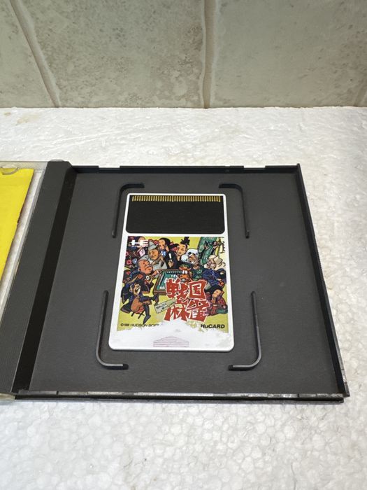 Sengoku Mahjong - gra na PC Engine / CoreGraFX / Turbografx - HuCard Hudson Soft vol. 10
