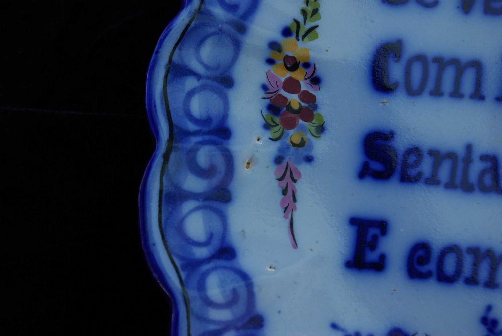 Pratos falantes, antigos,  loiça Vestal - Alcobaça,