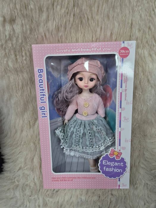 Elegancka lalka dziewczynka 30 cm – Beautiful Girl w stylowej sukience
