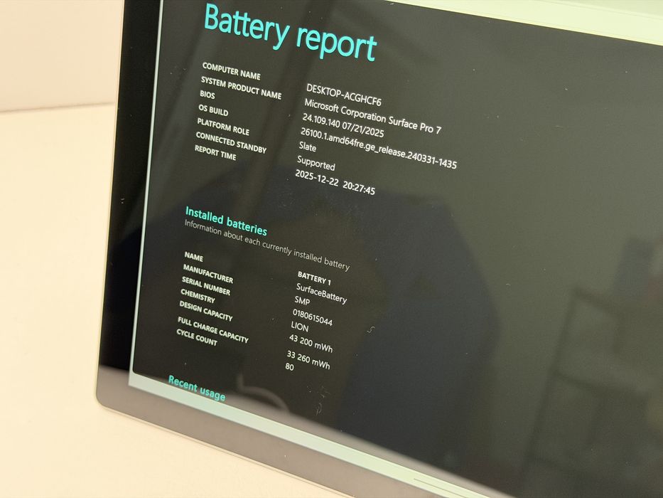 Microsoft Surface Pro 7 (1866) - i7/16GB/256GB - faktura VAT 23%