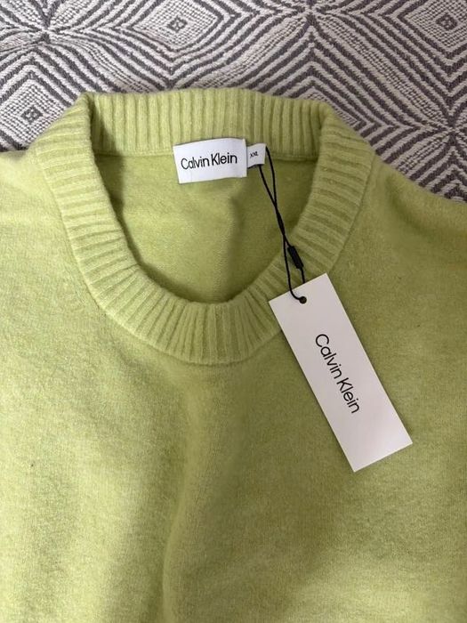 Sweter zielony Calvin Klein XXL