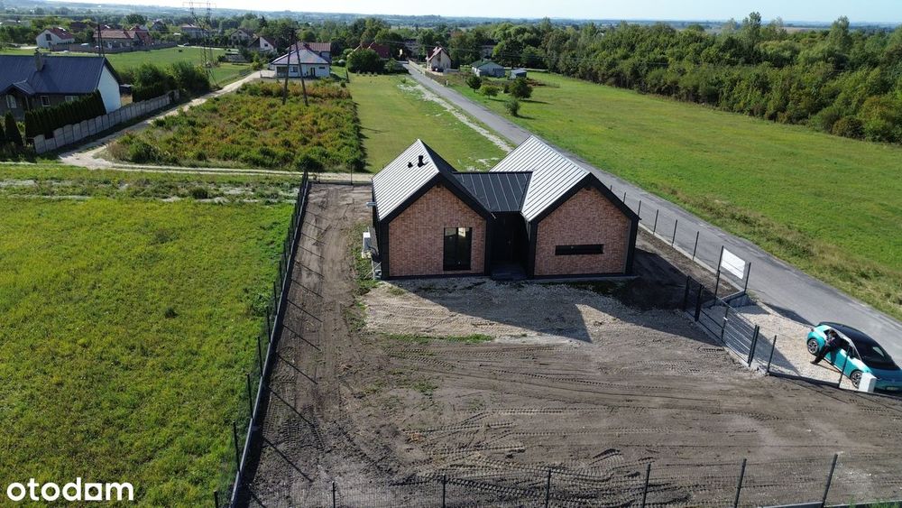 NOWY Dom  drewniany parterowy 93,5m² + Działka 966m² Siesławice