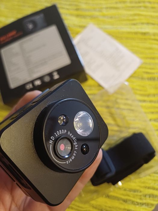 Camera de Ação Noturna com Fita a cabeça