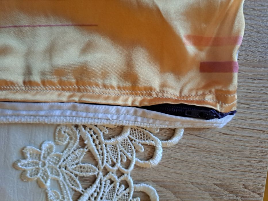 Poszewka na poduszke haftem hand made