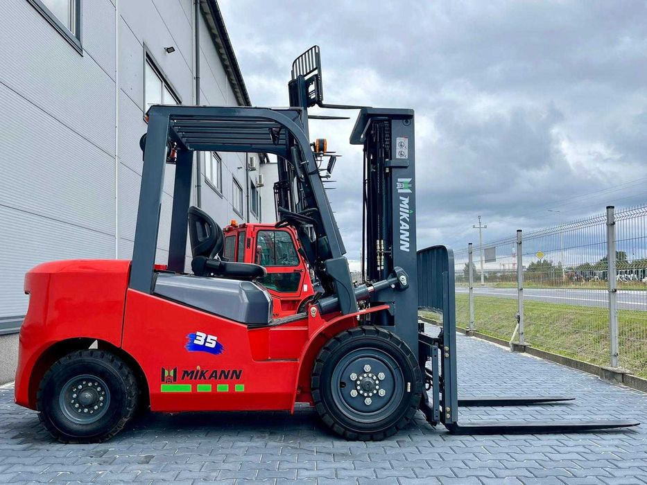 Wózek Widłowy 3,5T MIKANN, Maszt 4.5m,Triplex, Diesel  Półkabina