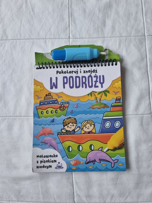 16. Kolorowanka wodna! W podróży malowanka z wodnym pisakiem