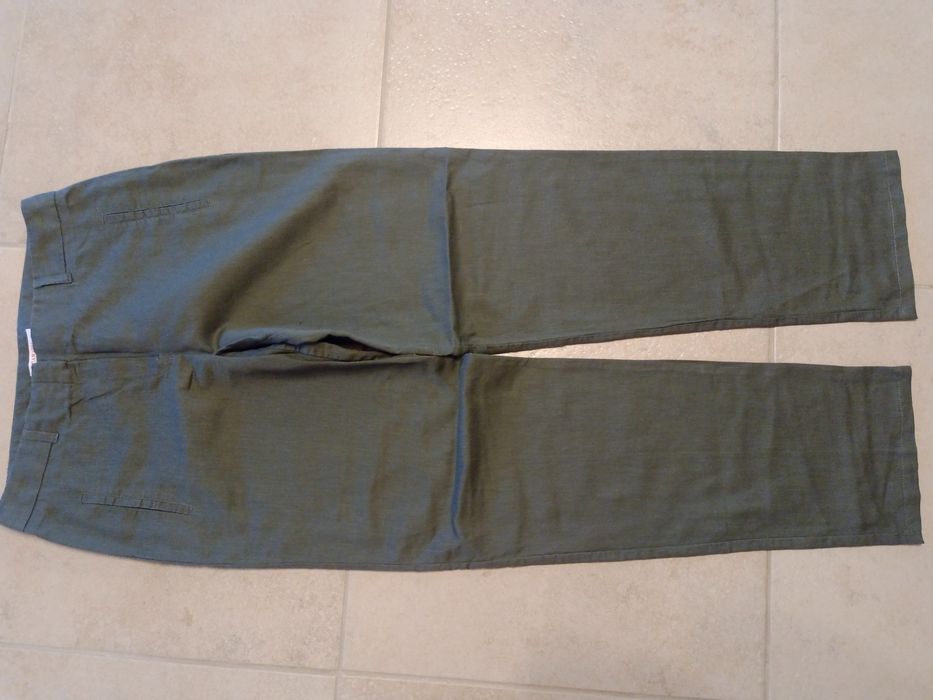 Spodnie bawełniano-lniane 36/38 3 szt
