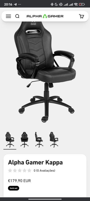 Cadeira gaming alpha gamer kappa