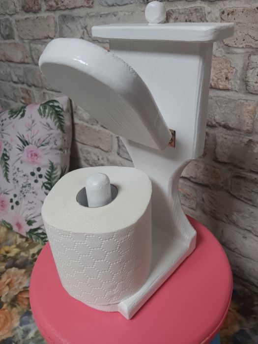 Uchwyt na papier toaletowy nowy drewniany