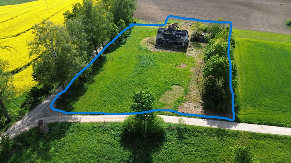 WARMIA i MAZURY -  0,52 ha  -  Działka budowlana malowniczo położona