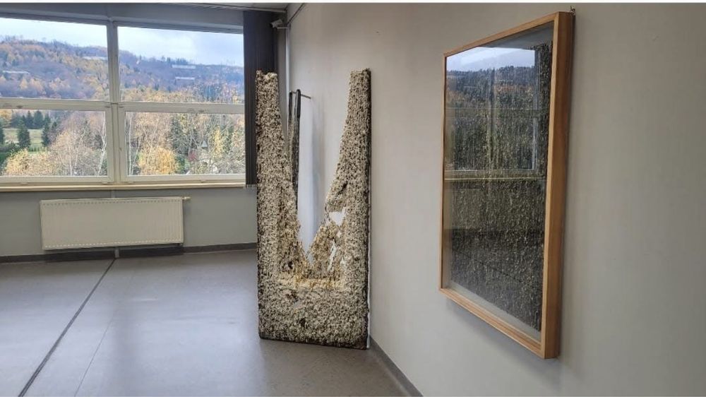 Obraz  art  szkło olej sztuka współczesna zara home