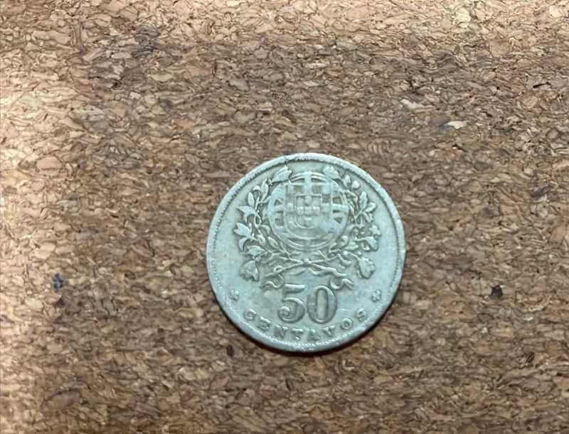 Moeda de 50 centavos alpaca - Portugal - 1930