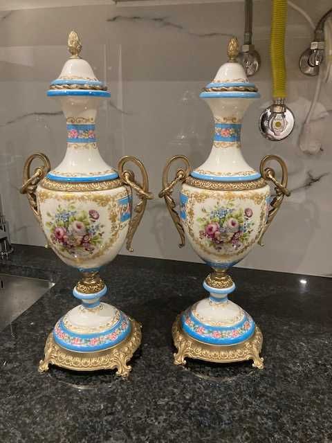 Relógio e centro de mesa Porcelana ACF Mod.Dep. Esclusivo