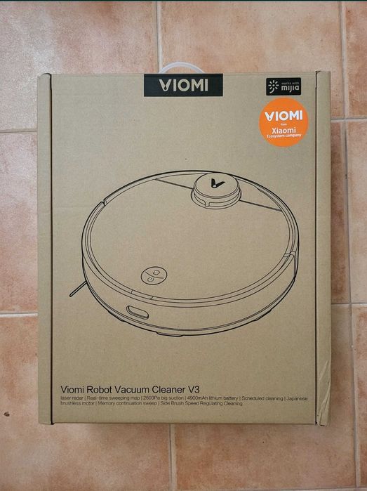 Robô Aspirador/Mopa Inteligente 2-em-1 Viomi V3