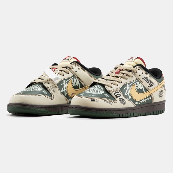 Чоловічі Кросівки Nike SB Dunk Low x Stussy 40-45 (Без Прелоплати)