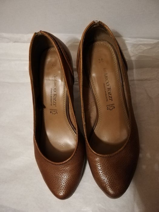 Buty na obcasie Marco Tozzi 100% skóra naturalna r. 38