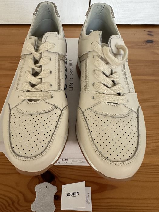 Skorzane sneakersy Goodin roz 38