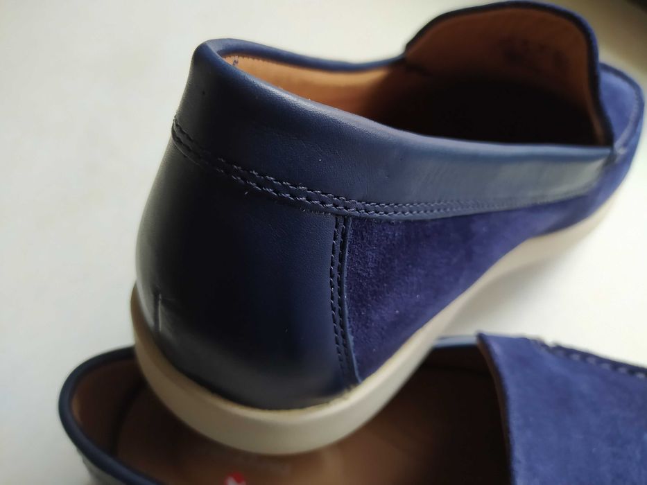 Продам новые мужские замшевые мокасины-лоферы Clarks, Великобритания.